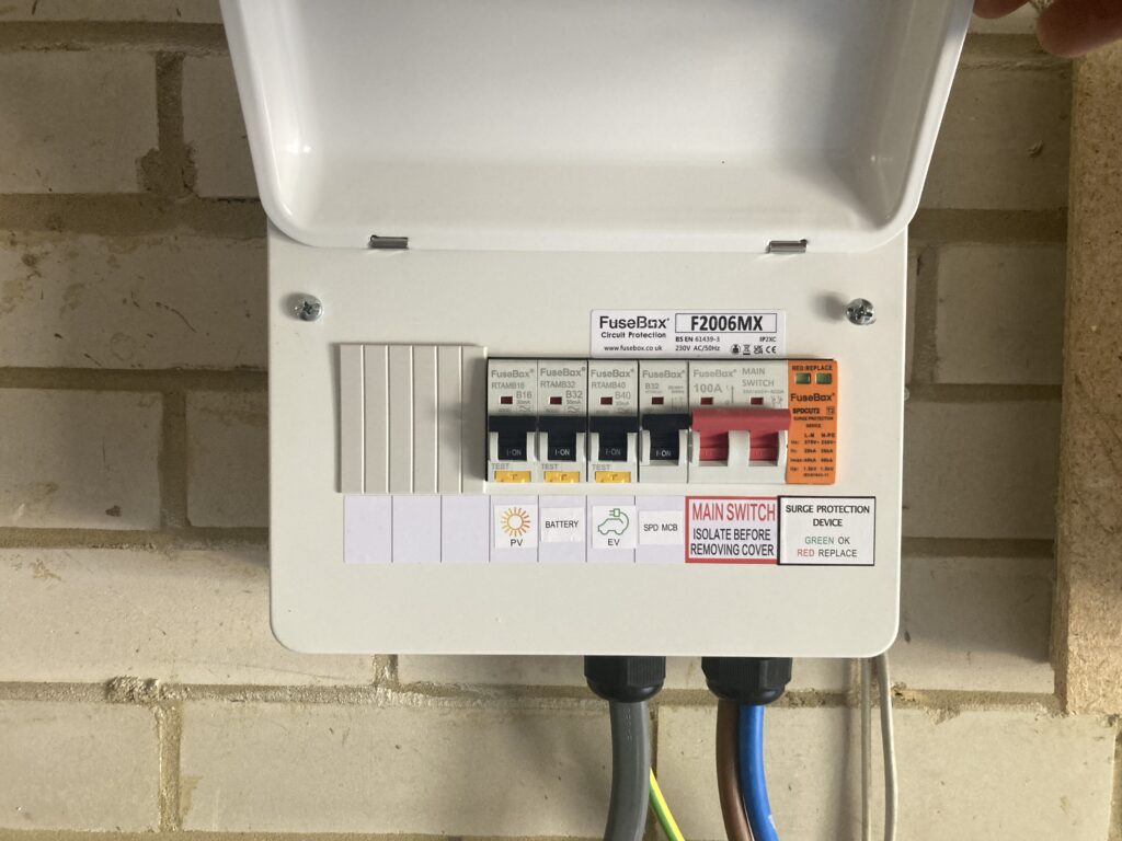 A fuse box